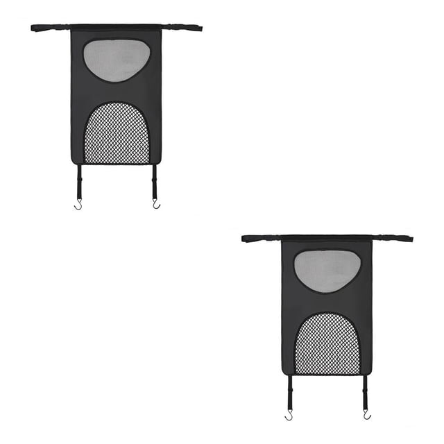 Speravity Red de barrera para mascotas de coche, asiento trasero de animales, seguridad Universal para Interior de coche, accesorio de aislamiento de Negro 2piezas
