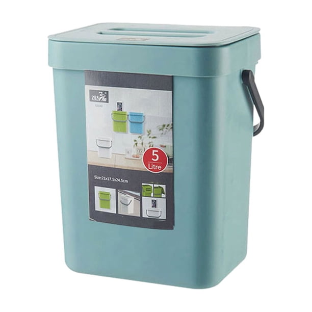 Bote de basura montado en la pared Cateissary Azul grisáceo 3L