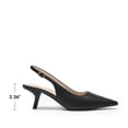 thumbnail image 5 of DREAM PAIRS Women's Slingback Kitten Heels - 2.36 Inch Low Heel Pointed Toe Pumps, Comfortable Closed Toe Dress Shoes for Office Work, Classic Holiday Heels, 5 of 8