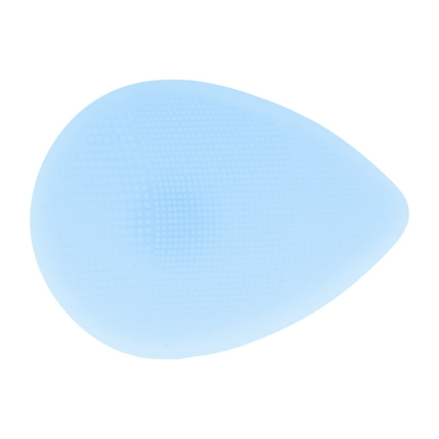 Cepillo de limpieza facial portátil de silicona 1 Pc 3.62"x2.68"x0.87" Azul claro