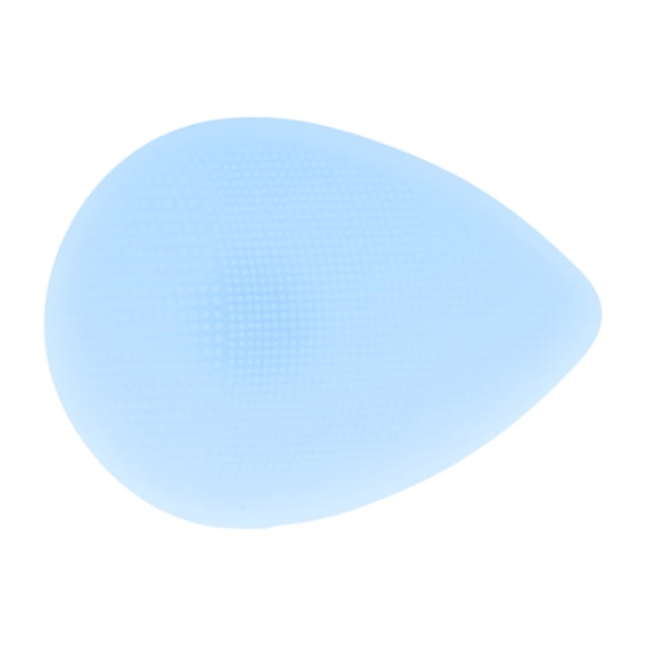 Cepillo de limpieza facial portátil de silicona 1 Pc 3.62"x2.68"x0.87" Azul claro