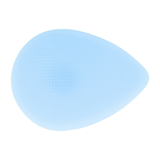 Cepillo de limpieza facial portátil de silicona 1 Pc 3.62"x2.68"x0.87" Azul claro