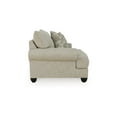 thumbnail image 3 of Benjara Asen 51 Inch Wide Oversized Chair, 1 Pillow, Rolled Arms, Beige Polyester, 3 of 5