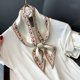 thumbnail image 3 of Luxury Long Silk Scarves 9.5x100cm Thin Narrow Hair/Bag Scarf Band Ribbon Women Neckerchief Headscarves Ladies Foulard Hairbands, 3 of 4