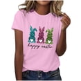 thumbnail image 1 of Camiseta de Cuello Redondo de Impresión de Pascua de Moda de Primavera Y Verano para el Uso Diario, 1 of 5