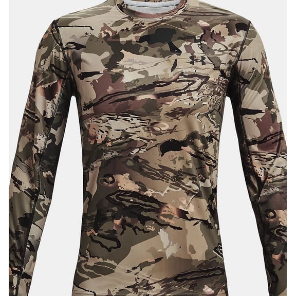 Under Armour 13613089942X Brush Line Mens Size XXL Camo Long Sleeve Shirt
