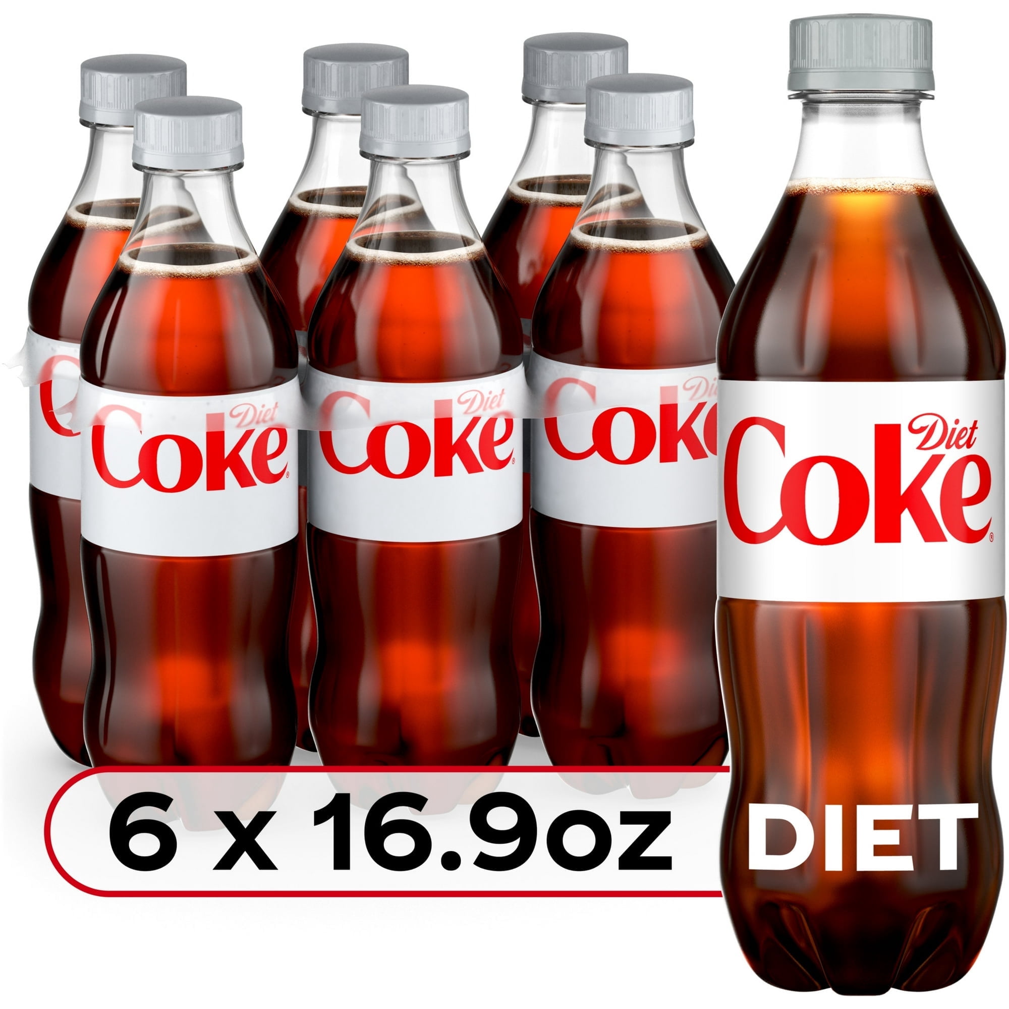 2X-Diet Coke Soda Bottles - 16.9 fl oz - 6 pk