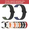 thumbnail image 2 of Yammee Silicone 18mm/20mm/22mm Watch Strap Bracelet With Magnetic Fastening Water Resistant Allergy Frees Fit for Everyday Wear, 2 of 9