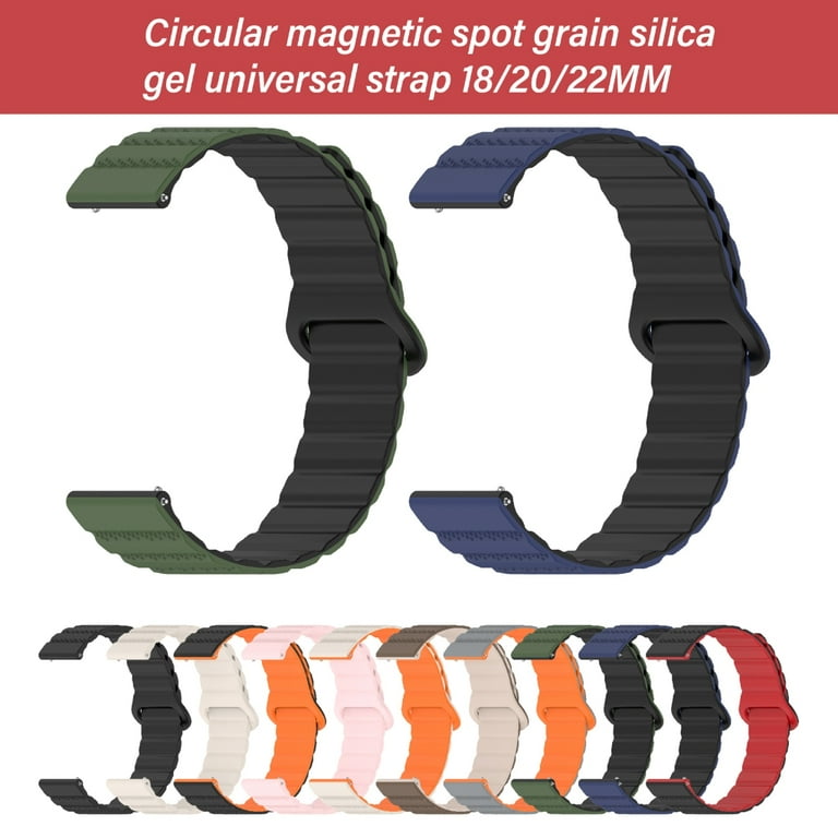 Yammee Silicone 18mm/20mm/22mm Watch Strap Bracelet With Magnetic