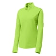 thumbnail image 5 of Womens PosiCharge Competitor 1/4-Zip Lightweight Polyester Pullover Lime Shock Large, 5 of 8