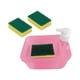 thumbnail image 4 of Dispensador de jabón multiusos con soporte para esponja, dispensador con bomba de jabón, práctico dispensador de jabón para lavavajillas, herramienta Rojo, 4 of 9