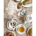 thumbnail image 4 of Watercolor Easter Kitchen Dish Towels for Drying Dishes Set of 2, Cute Rabbits Flowers Butterfly Orange Plaid Waffle Weave Microfiber Hand Tea Bathroom Towels Quick Dry & Absorbent Towel 15.7x23.6, 4 of 7