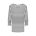 thumbnail image 5 of tarylea 3/4 Length Sleeve Tops for Women Crew Neck Striped T Shirts Casual Basic Tees Loose Fitted Shirts Blouses, 5 of 6