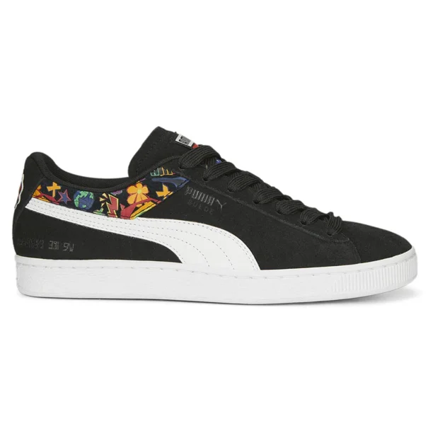 PU & MA Suede Wae Lace Up Womens Black Sneakers Casual Shoes 39097201