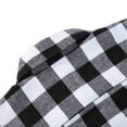 thumbnail image 5 of Bienzoe Boy's Flannel Button Down Long Sleeve Plaid Shirt Black White 9/10, 5 of 8