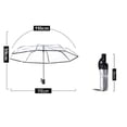 thumbnail image 3 of Parapluie Pliable Automatique Transparent-Blanc, 3 of 3