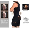 thumbnail image 5 of Men Shapewear Full Body Shaper Compression Slimming Tummy Control Bodysuit1pcs-black, 5 of 5