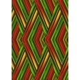 thumbnail image 1 of Ahgly Company Tapis d'Intérieur Rectangulaire Transitionnel Lavable à la Machine, Rouge Safran, 4 Pieds x 6 Pieds, 1 of 7