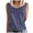 Dark Blue, variant on ZQUUVOU Tank Top For Women Summer Stripe Printed Crew Neck Tops (Blue,XL)