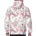 thumbnail image 7 of Uemuo Romantic Travel In Paris Pattern Men's Hoodie - Casual Pullover Hoodie with Kangaroo Pocket, Stylish Hooded Sweatshirt for Everyday Wear-4X-Large, 7 of 7
