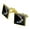 Gold, variant on Solar System Planets Mercury Venus Mars Earth Moon Jupiter Saturn Uranus Neptune Square Cufflink Set - Silver or Gold