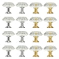 thumbnail image 1 of EeaseCA 16Pcs Decorative Doorknobs Household Door Handles Drawer Accessories Transparent, 1 of 7