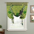 thumbnail image 2 of Happy St. Patrick's Balloon Curtains for Windows, Bedroom Curtains 54 Inch Length, Green Shamrock Shoots Coin Vintage Country Tie Up Curtains Panels Thermal Insulated Bathroom Curtains Window 42"x54", 2 of 8