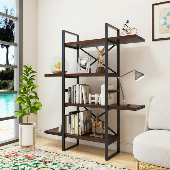 4 Shelf Display Bookcase by DAVEE FURNITURE INC - 47.24" W x 11.34"D x 56.69"H