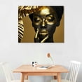 thumbnail image 3 of Nawypu   African American Wall Art Gold Foil Black Woman Canvas Wall Art Abstract Girl Painting Print Modern Artwork Home Decor Frame, 3 of 5