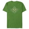 thumbnail image 1 of Men's Nintendo Soaring Triforce  T-Shirt - Kelly Green - X Large, 1 of 3