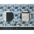 thumbnail image 4 of Lillian August Luxe Haven Tropic Palm Toss Peel and Stick Wallpaper 20.5 in W x 18 ft. L - Blue Seas, 4 of 6