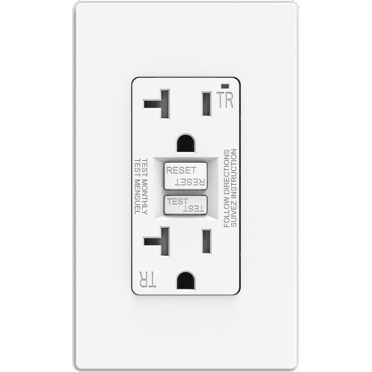 20A GFCI Outlet, Self-Testing, Tamper-Resistant photo 1