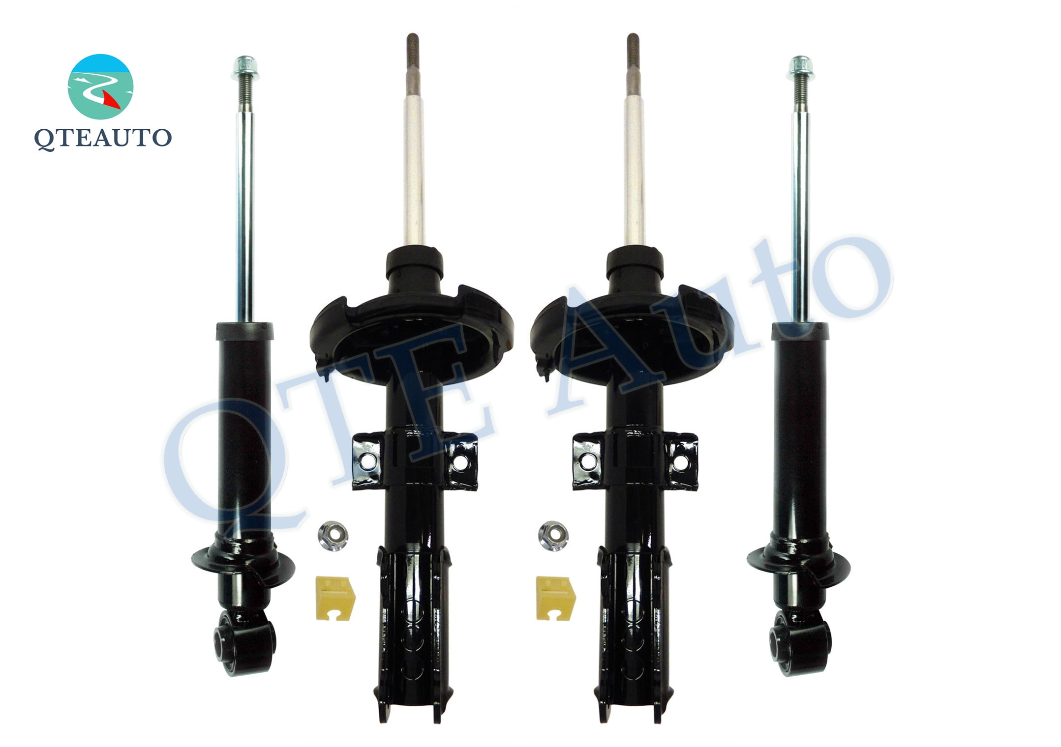PM Auto Pair of 2 Front Quick Complete Struts and Coil Springs For