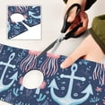 thumbnail image 6 of Yayeee Faucet Mat for Kitchen Sink 14.7" Diatomite Long Splash Guard Pad, Light Blue Anchor, 6 of 7