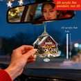 thumbnail image 5 of FastXmas Christmas Cartoon Warm Cabin Decorative Hanging Ornaments,3.14 x 3 Inch/8 x 7.7 cm Cute Cartoon 2D Acrylic Warm Cottage Pendants Christmas Tree Decorations for Car Home School Bag Pendant, 5 of 5