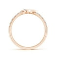 thumbnail image 2 of ANGARA Lab Grown Diamond Criss Cross Heart Promise Ring for Women in 14K Rose Gold (Size-2.1mm| Color-F-G| Clarity-VS) | April Birthstone, Anniversary, Jewelry Gift for Women | Lab-Grown Diamond Ring, 2 of 8