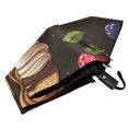thumbnail image 6 of FORMRS Travel Umbrella Folding Auto Open Close Windproof Rain UV Protection, Chocolate Cakes, 6 of 8