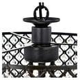thumbnail image 2 of 17" Crystal Chandeliers, 4 Lights Antique Black Drum Lighting Fixture Adjustable Farmhouse Pendant Ceiling Light with Round Crystal Drum Shade for Living Room Dining Room, 2 of 7