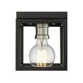 thumbnail image 7 of 1 Light Flush Mount Frame Finish Matte Black + Brushed Nickel, 7 of 7