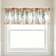 thumbnail image 4 of 2D Printed Kitchen Curtains, 24" Short Washable Window Valances, Decorative Half Curtain Panels for Sink, Bathroom & Cafe Styling, Light Filtering Privacy Drapes​, A, 4 of 5