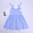 thumbnail image 5 of Qudderr Baby Toddler Girls Halter Dress Sleeveless Summer Princess Dresses Cotton Casual Swing Twirly Beach Sundress for Kids Size 6M-6Y, 5 of 9