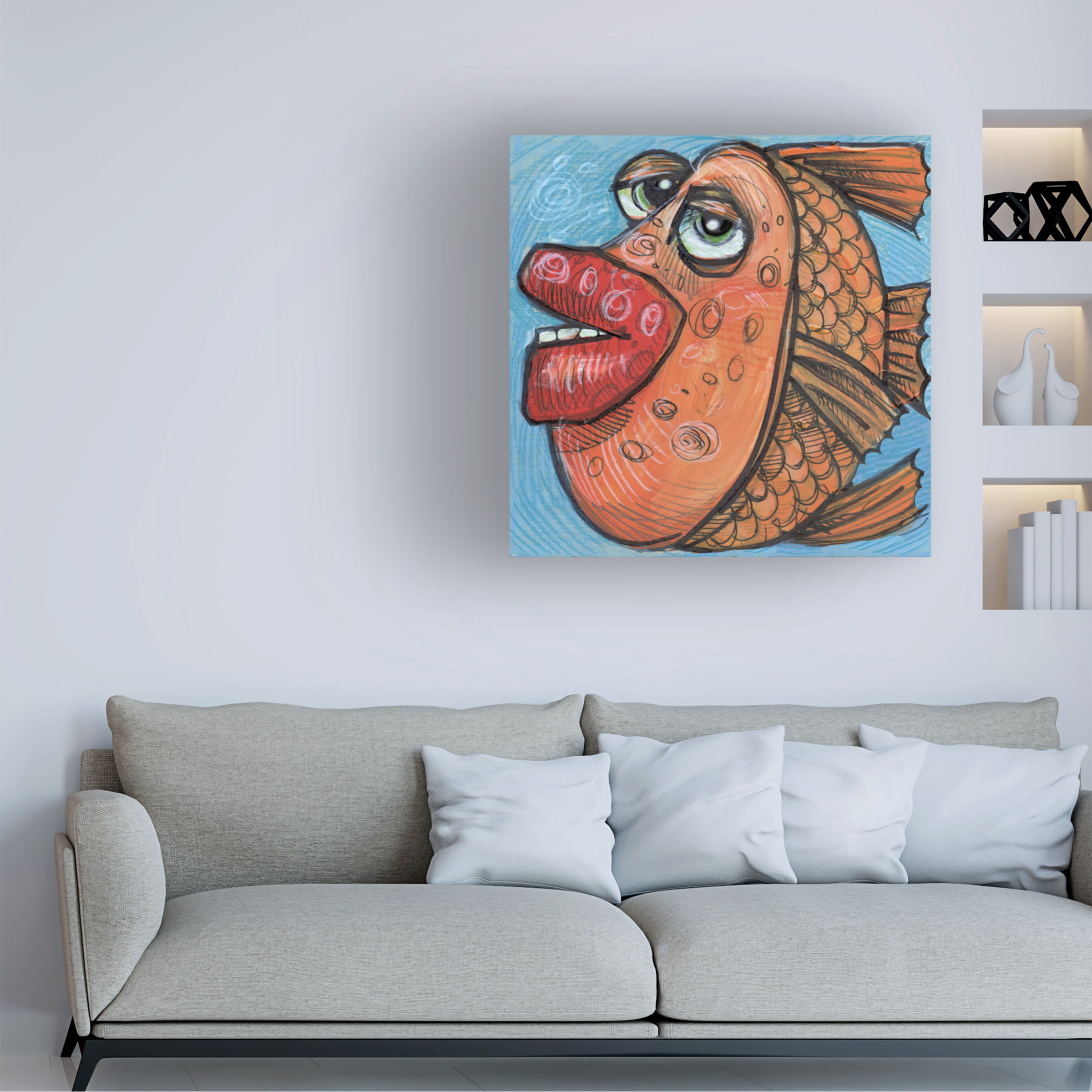 Tim Nyberg 'Fish 15 2019' Canvas Art