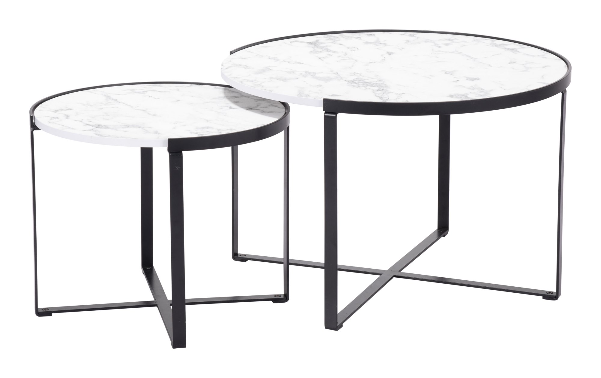 Coffee Table, Round, Steel Metal, Wood, White, Black, Living Lounge