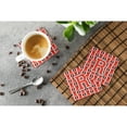 thumbnail image 3 of Letter R Football Scarlet and Grey Foam Coaster Set of 4, 3 of 3