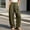 Green, variant on Women Solid Drawstring High Waist Loose Wide Leg Casual Pants, Side Pockets Daily Long Trousers for Hang-out Gray XL(XL)