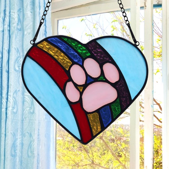 Atrapasueños Panel de decoración del hogar ala de Ángel perro acrílico para decoración gótica de ventana