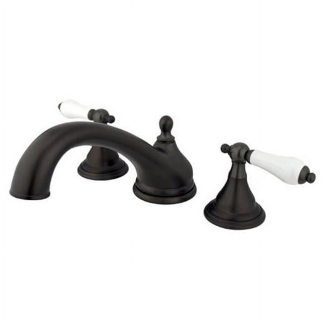 Kingston Brass KS5535PL 8 Inch -18 Inch Widespread Roman Tub Filler - Oil Rubbed Bronze