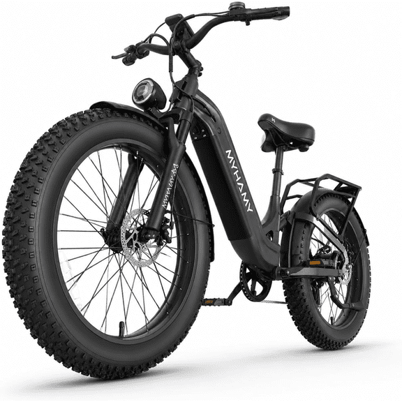 2000W Peak Power Electric Fat Tire Bike for Adults - 28MPH, 48V 18Ah (35-85 Miles), 24"x3" All-Terrain Ebike Electirc Bicycle with Front Back Suspension & 11" Comfort Seat - Conquer Snow, Sand