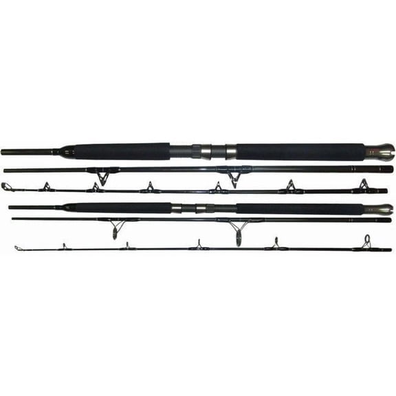 "Tsunami Trophy 3pc Travel Rod Saltwater SPINNING Striper Boat 7' TSTBS-703H"