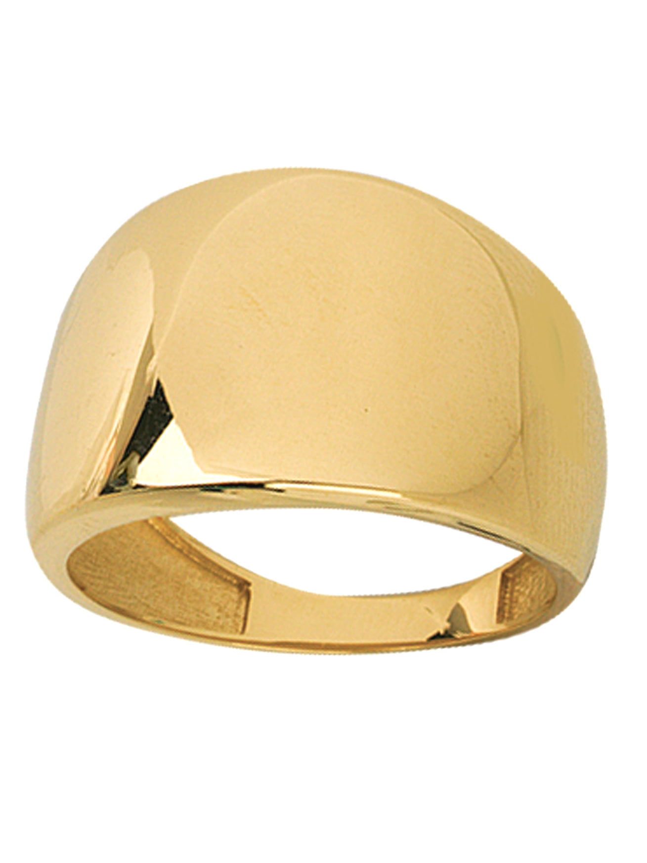 AzureBella Jewelry 14k Yellow Gold Cigar Band Ring  